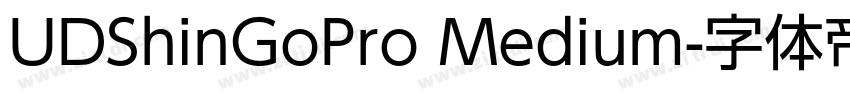 UDShinGoPro Medium字体转换